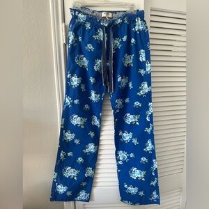 Gilly Hicks 100% Cotton Blue Floral Sleepwear